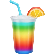Rainbow drink sticker