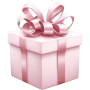 Light pink Christmas gifts under a white Christmas tree  sticker