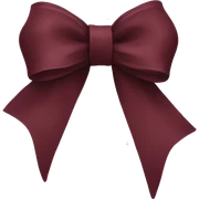 burgundy bow sticker