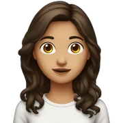 Fille brune sticker