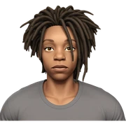 dreadlocked boy indoors portrait sticker