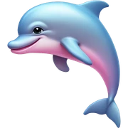 Pastel-pink-colors-dolphin sticker