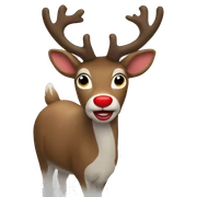 Red Nosed Reindeer sticker