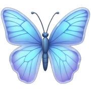 Clear crystal butterfly sticker
