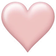Light pink heart sticker