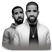 Drake and Diddy sticker