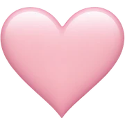 light pink heart sticker
