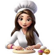 smiling girl with cupcake indoors sticker