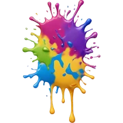 paint splatter  sticker