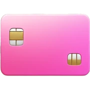 pink credit card sticker