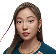 portrait of girl with jewelry sticker