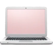 Light pink laptop sticker