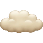 beige cloud sticker