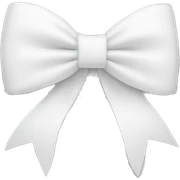 White bow on white bow sticker