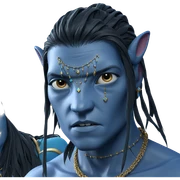 blue skinned boy with jewelry sticker
