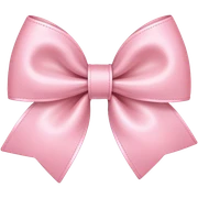 light pink bow sticker