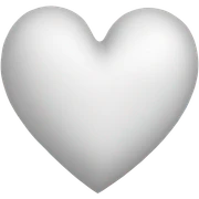 white heart sticker