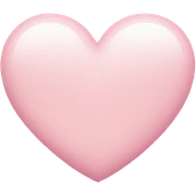 light pink heart sticker
