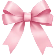 light pink ribbon bow sticker