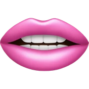 pink and shiny lipstick sticker