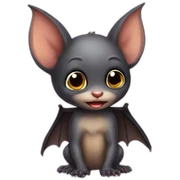 Baby bat sticker