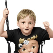 dreamy boy in black shirt sticker