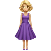 PURPLE DRESS  sticker
