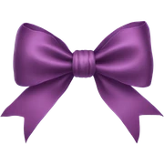 Silk bow sticker