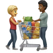 Shopping sticker