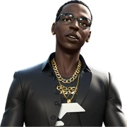 stylish dark-skinned male portrait sticker