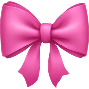 pink bow  sticker