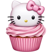 hello kitty cupcake sticker