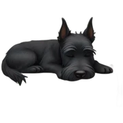 Scottish terrier sleeping sticker