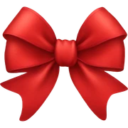 Red bow sticker