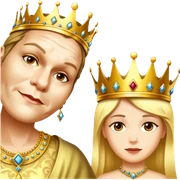 Wearing a crown sticker