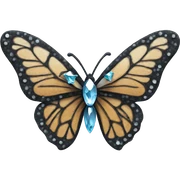 Diamond butterfly  sticker