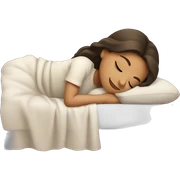 Brunette girl sleeping sticker