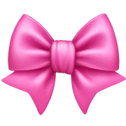 Pink bow sticker