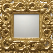 gold frame sticker