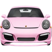 babypink modern porsche sticker