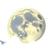 Moon sticker