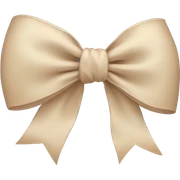 aesthetic beige bow sticker