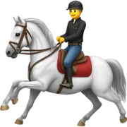   horse riding horse sticker