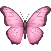 Mariposa rosa pastel  sticker