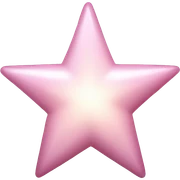 pale pink star sparkle sticker