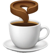 Coffee in a cup sticker