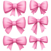 Pink bows sticker