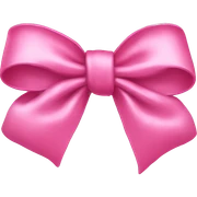 Pink bow sticker