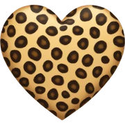 Leopard print heart  sticker