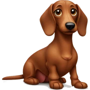 Sausage dog sticker